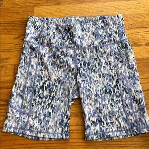 Athleta Multicolor Patterned Bike Shorts